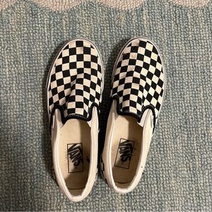 Checkerboard Vans Size 8